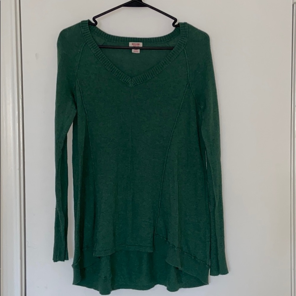 long sleeve high-low sweater